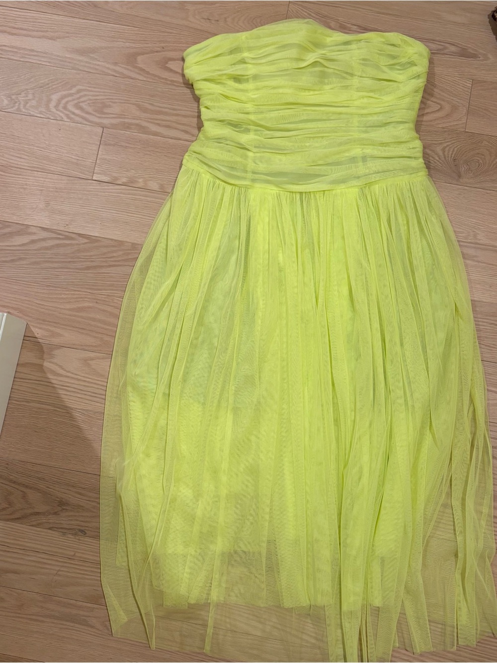 J. Crew Collection Neon Yellow Dress